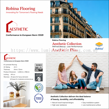 Robina Flooring Aesthetic Collection 8/12mm