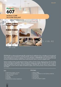 Pentens 607  |  Acrylic Cure Silicone Sealant