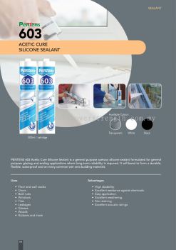 Pentens 603  |  Acetic Cure Silicone Sealant