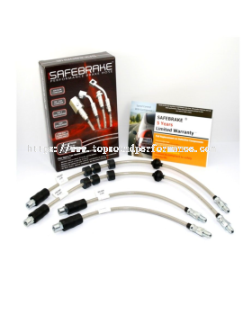 PRO RS STEEL BRAIDED BRAKE HOSE for BMW E60-E61 523i/530i/540i/545i/550i 2003-2010 - 4pcs ( Years Warranty)