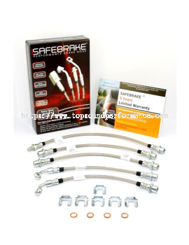 PRO RS STEEL BRAIDED BRAKE HOSE for Toyota Landcruiser PRADO KZJ,RZJ,VZJ 90/95 1996-2003 (No VSC)1996-2003 3&amp;quot;LIFT - 5Pcs