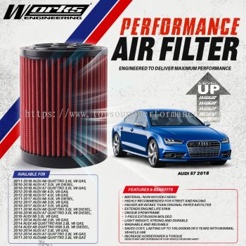 WORKS ENGINEERING Air Filter for AUDI A6 / A7 / S6 / S7 QUATTRO 2.8 / 3.0 V6 / 4.0 V8