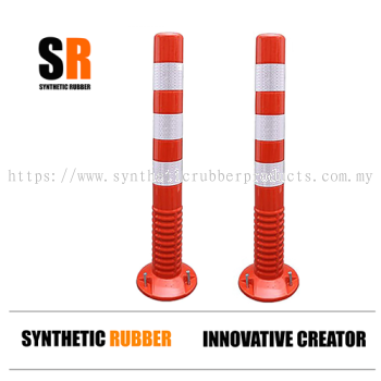 construction safety bollard | pedestrian safety bollard | car park bollard Malaysia | orange bollard post | impact resistant bollard