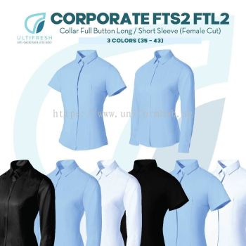 ULTIFRESH Anti-Bacterial Casual Shirt Quality Corporate Short Sleeve FTS2 Female Blouse Long Sleeve T-shirt FTL2