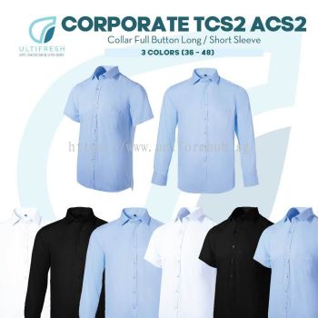 ULTIFRESH Anti-Bacterial Casual Shirt High Quality Corporate Short Sleeve ACS2 Male Blouse Short Sleeve T-shirt TCS2