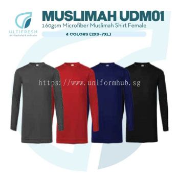 ULTIFRESH Anti-Bacterial Anti-Bacterial Long Sleeve Microfiber Muslimah UDM01