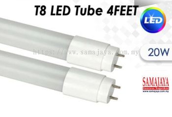 SMJ T8 4ft 20W 6500k LED Tube (Cool Daylight)