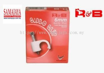 R&B 6mm Cable Clip/ PVC U Clip
