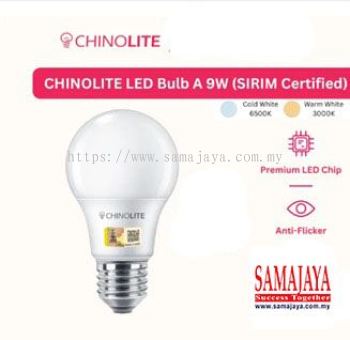 Chinolite 9W 3000k E27 LED Bulb (Warm White)