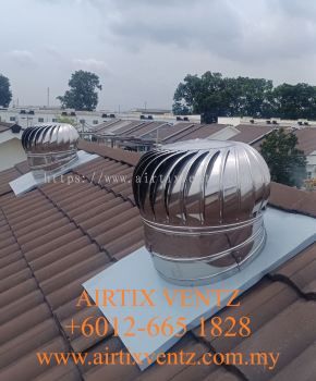 BUY 3 FREE 1 AIRTIX VENTZ Stainless Steel Wind Turbine Ventilator for House / Factory @ PAHANG, MENTAKAB