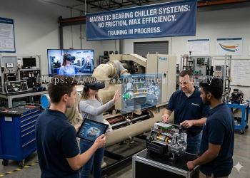 Magnetic bearing chiller training