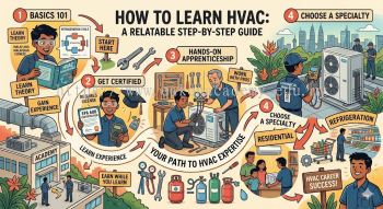 how to learn HVAC step by step