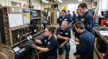 Chiller repair technician training