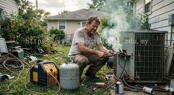 environmentally hazardous refrigerant handling