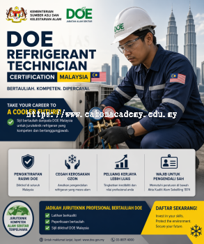 DOE refrigerant technician certification Malaysia