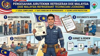 refrigerant technician license requirements Malaysia