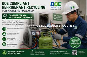 DOE compliant refrigerant recycling Malaysia