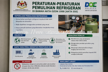 DOE refrigerant recovery regulations Malaysia