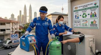 DOE approved refrigerant handling procedures Malaysia