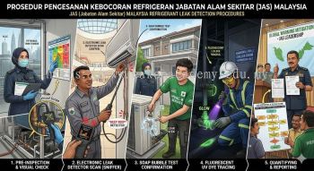 JAS refrigerant leak detection procedures Malaysia