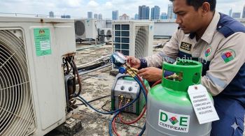 HVAC system refrigerant containment Malaysia DOE