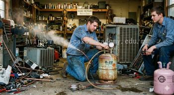 environmentally hazardous refrigerant handling