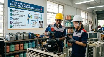 environmentally hazardous refrigerant handling