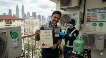 certified HVAC technician Malaysia refrigerant