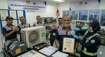 DOE refrigerant technician qualification Malaysia