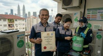 HVAC refrigerant technician certification JAS