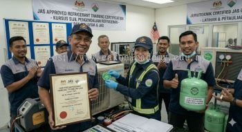 JAS approved refrigerant training certification