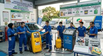 HVAC refrigerant recycling procedures Malaysia