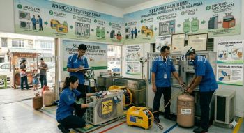 DOE safe refrigerant handling procedures Malaysia