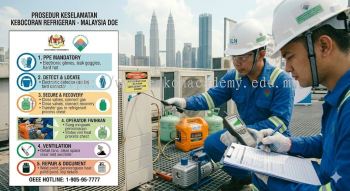 refrigerant leak safety procedures Malaysia DOE