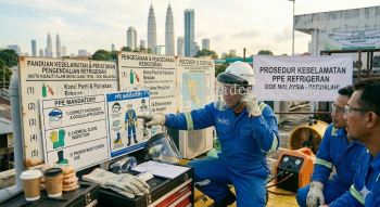 refrigerant PPE safety procedures Malaysia DOE