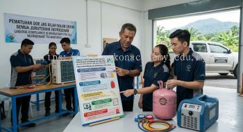 HVAC refrigerant legal requirements Malaysia DOE