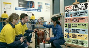 propane refrigerant evacuation procedure