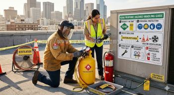 propane refrigerant hazard handling guide