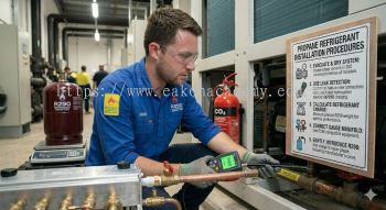 propane refrigerant installation procedures