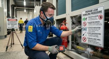 propane refrigerant leak handling procedure