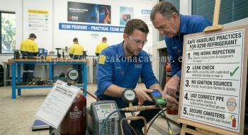 propane refrigerant safe handling practices