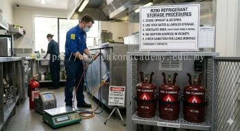 propane refrigerant storage procedures