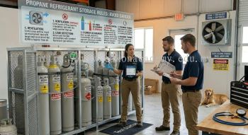 propane refrigerant storage rules