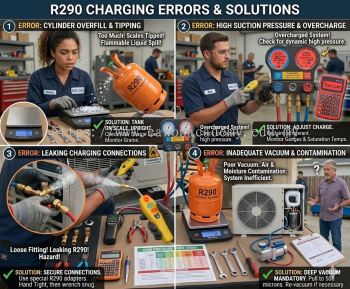 R290 charging errors and solutions