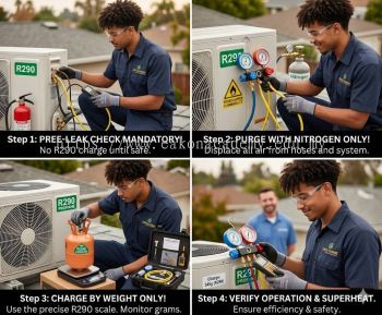 R290 charging instructions step by step