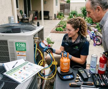R290 eco-friendly refrigerant charging