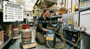 R290 refrigerant evacuation and recovery