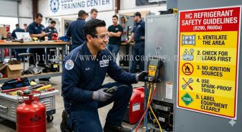 HC refrigerant safety guidelines HVAC