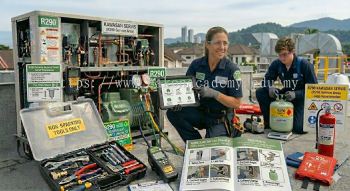 R290 industrial system servicing