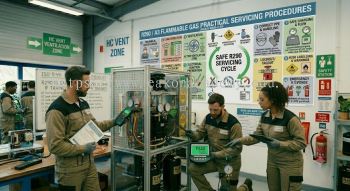 R290 refrigerant servicing procedures
